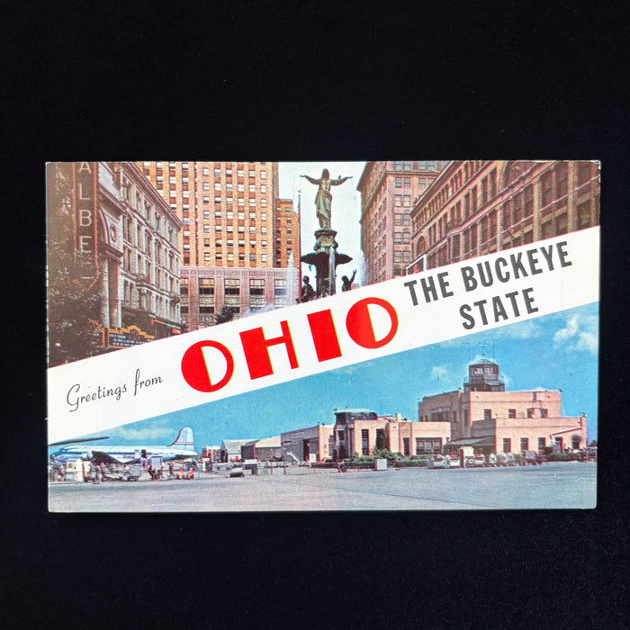 Vintage Postcard Lot Aviation Wright Flyer Hayes President Ohio History Set of 4