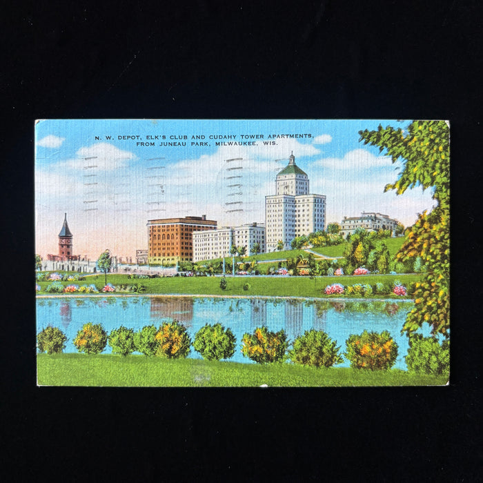 Vintage Postcard 1945 Hemorrhoids Medical History Milwaukee Wisconsin WWII Era