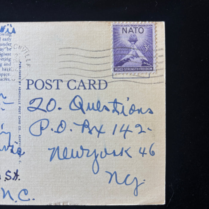 Vintage Postcard 1952 Fontana Dam Architect Sketch Power House North Carolina