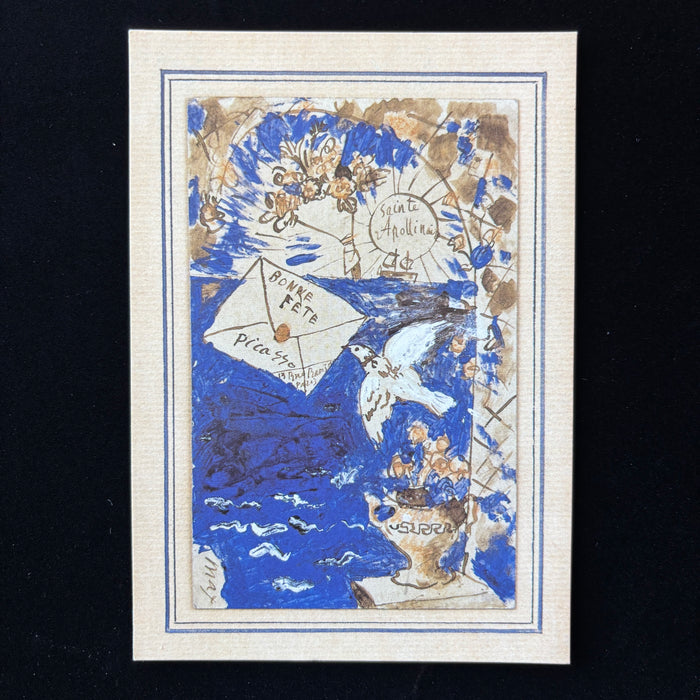 Vintage Postcard Lot of 3 Pablo Picasso Paris Art Set Museum Blue Seal Muse Dove