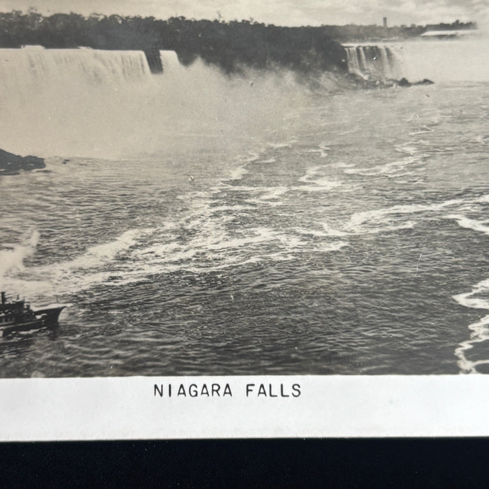 Vintage Postcard RPPC Niagara Falls Maid Mist Steamboat Canada White Water Rapid