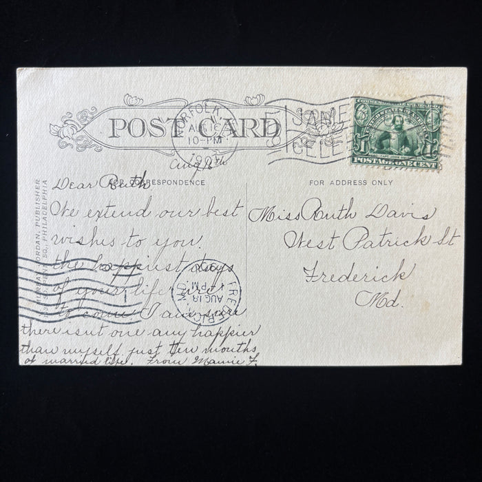 Antique Postcard 1907 Married Life Irony Jamestown Expo Norfolk VA Comic Romance