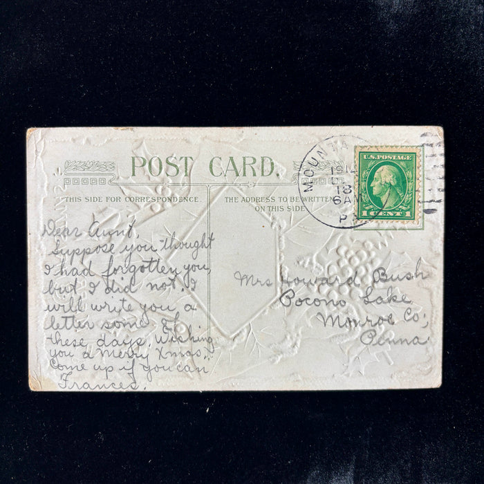 Antique Postcard 1910 John Winsch Christmas Charming Posted Social History