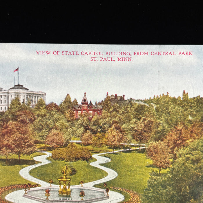 Vintage Postcard Lot Minneapolis Minnesota Pictorial Map St Paul Capitol Hammon