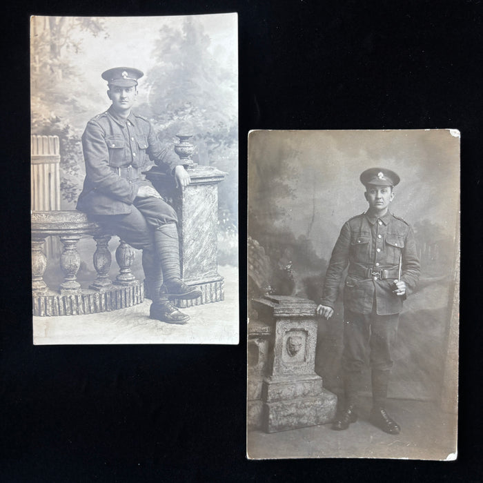Antique Postcard Lot Same British Soldier RPPC Peterhead Scotland Uniform