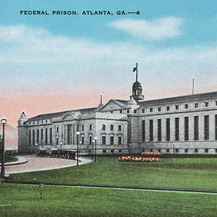 Vintage Postcard Lot 5 Atlanta GA Candler Airport City Hall Prison Post Office