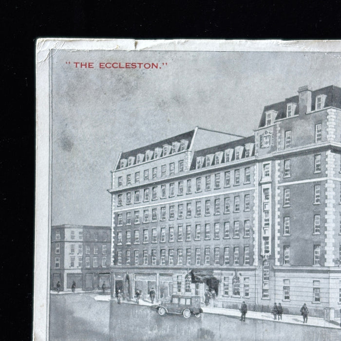 Vintage Postcard 1937 Cars Eccleston Hotel London Boy Scout World Jamboree Holland