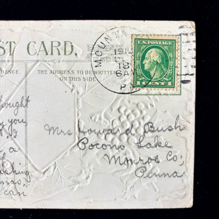 Antique Postcard 1910 John Winsch Christmas Charming Posted Social History