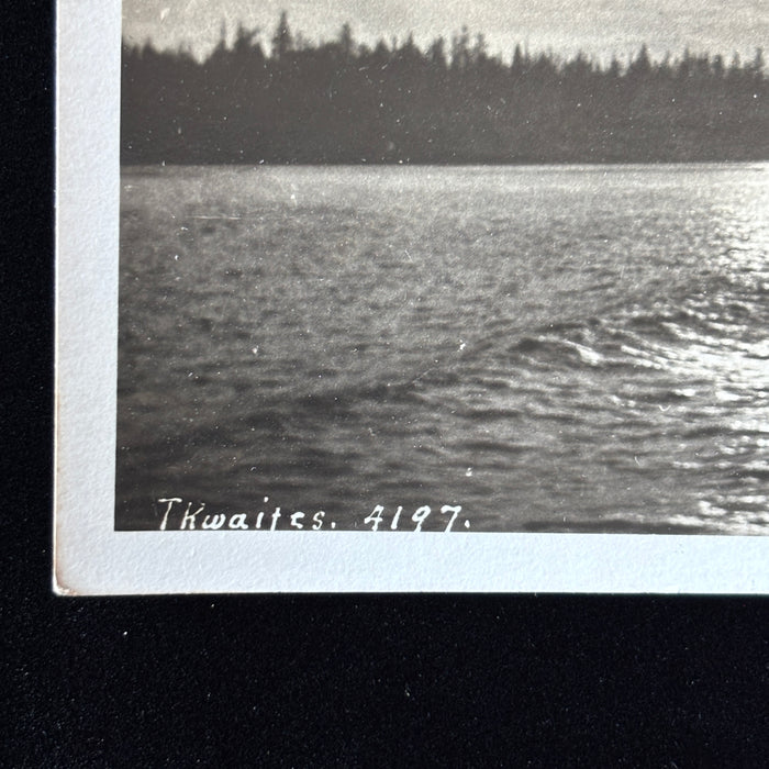 Antique Postcard Thwaites RPPC Lonely Eldred Rock Lighthouse Alaska Territory