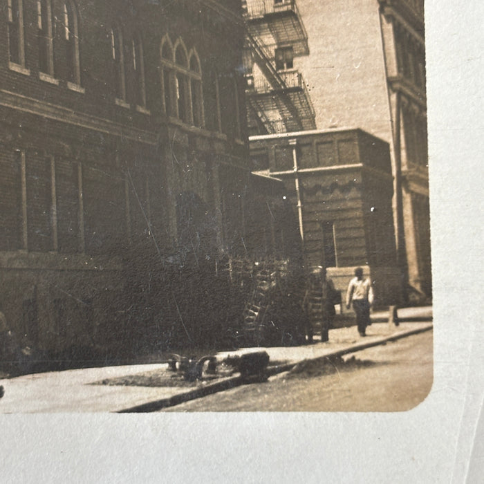 Antique Postcard 1913 RPPC Lost Salem Oregon Armory Military Castle Street Scene