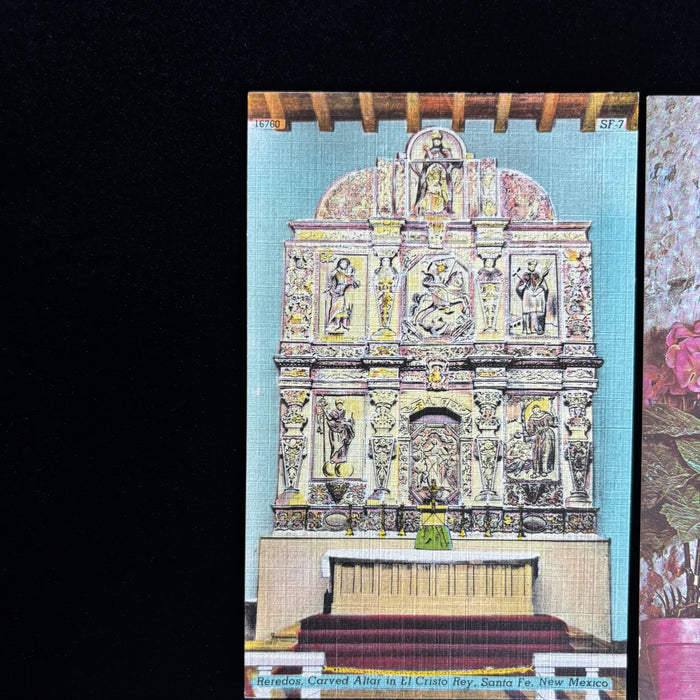 Vintage Postcard Lot New Mexico San Miguel Mission Old Spanish Church Catholic