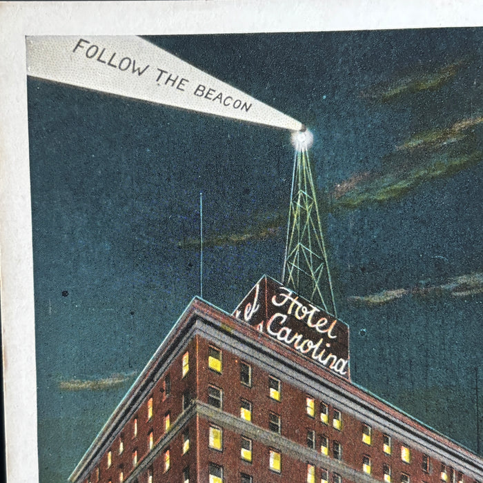Vintage Postcard Lot Raleigh North Carolina Car Flag Capital Club Hotel Carolina