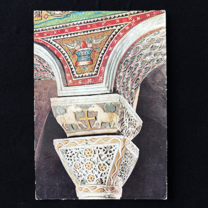 Vintage Postcard 1972 Lambs Bird Basilica San Vitale Ravenna Italy Byzantine Art