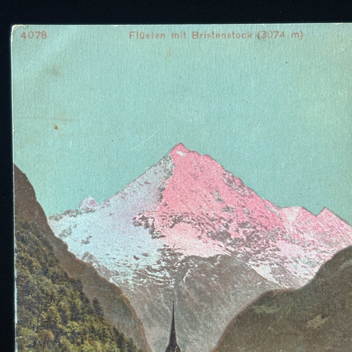 Vintage Postcard Lot Castle Switzerland Bristenstock Fluelen Oberhofen Lake Thun