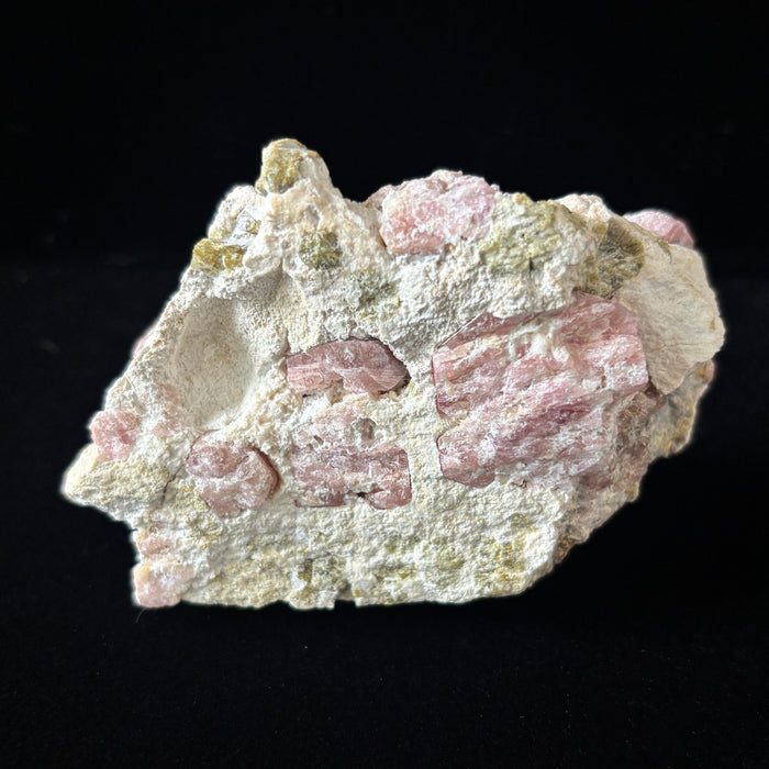 Garnet Cluster Pink Green Grossular Gemstone Specimen