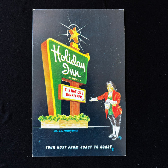 Vintage Postcard Holiday Inn Odessa Texas Great Sign Roadside Neon Route 80