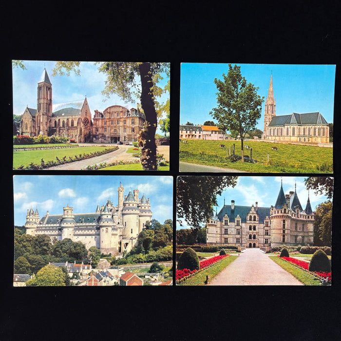 Vintage Postcard Lot France Castle Chateaux Architecture Social History Ephemera