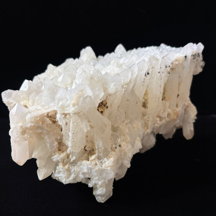 Clear Quartz Cluster Double-Sided Crystal Pyrite Sphalerite 5.4lb