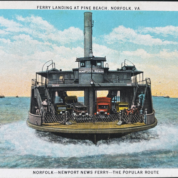 Vintage Postcard Lot Maritime Hot Dogs Norfolk Newport News Ferry Hampton VA