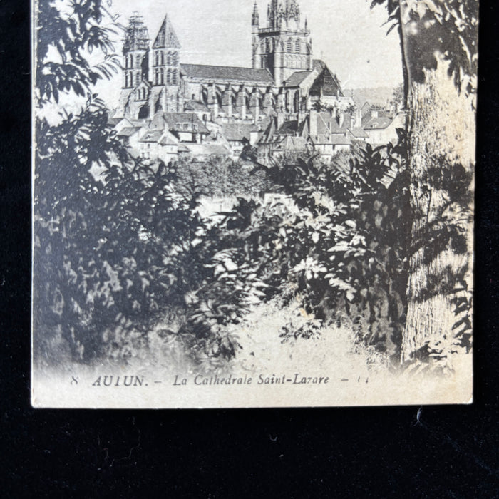 Antique Postcard 1900s Autun Cathedral France Saint Lazare Levy Fils Et Cie Paris