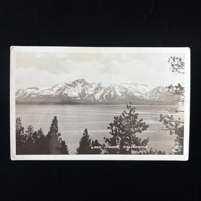 Vintage Postcard 1939 RPPC Young Gay Crowd Rhumba Dance Lake Tahoe California