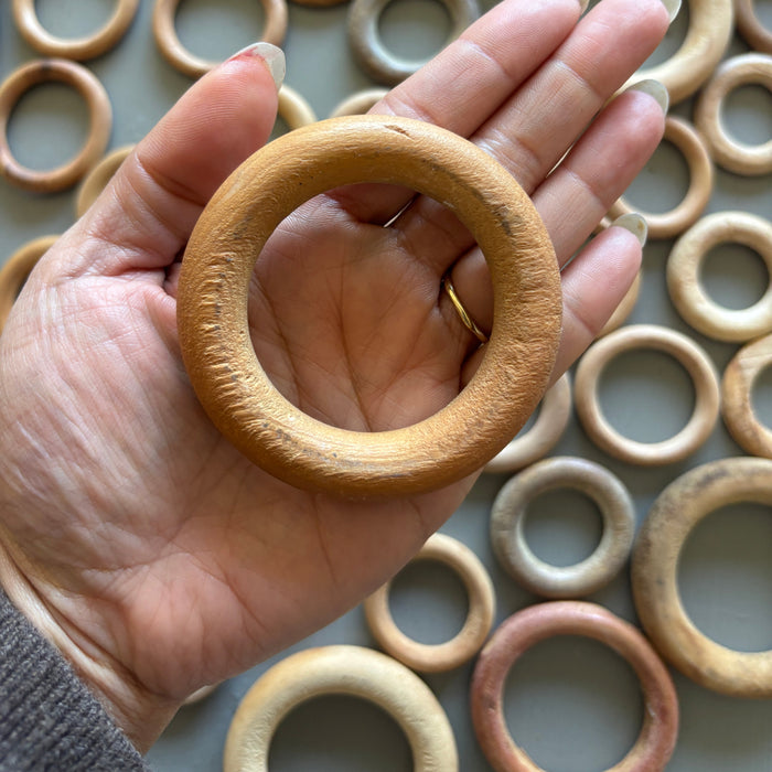 Display Stand Bundle: 51 Wood Rings for Balls, Eggs, Stones