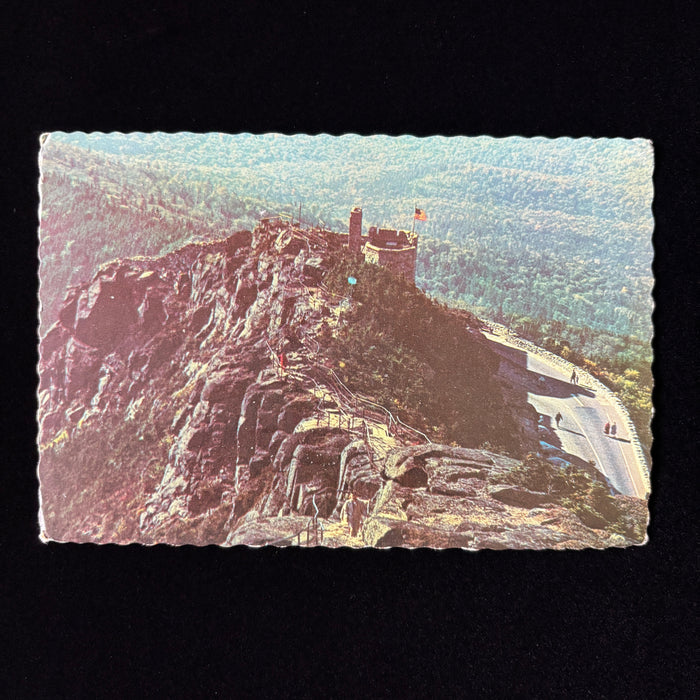 Vintage Postcard Whiteface Mountain Adirondacks NY Aerial Castle Tower Tourists