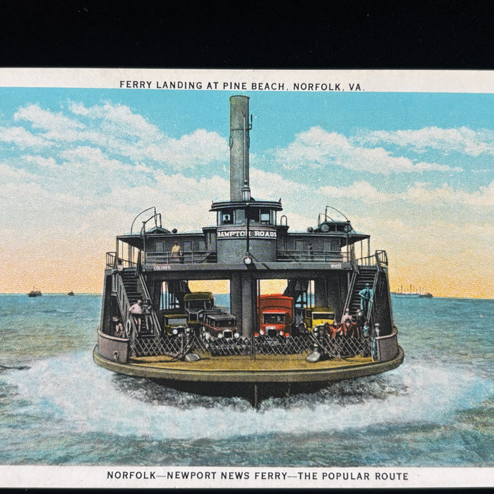 Vintage Postcard Lot Norfolk Virginia Beach Kiddyland Amusement Park Pool Ferry