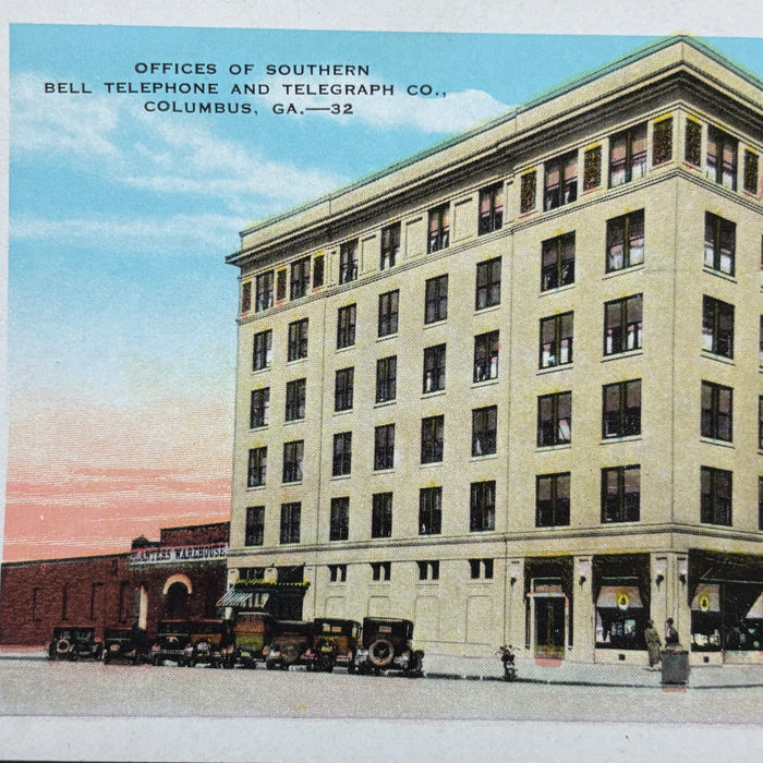 Vintage Postcard Lot Columbus Georgia Hospital Waverly Hotel Bridge Classic Cars