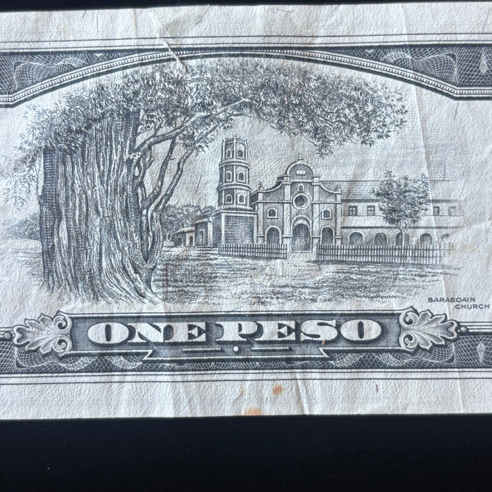 Vintage Banknote 1949 Philippines Victory Overprint Republic WWII Transition