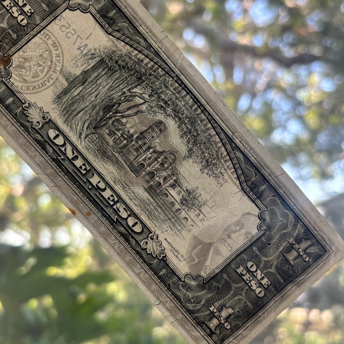 Vintage Banknote 1949 Philippines Victory Overprint Republic WWII Transition