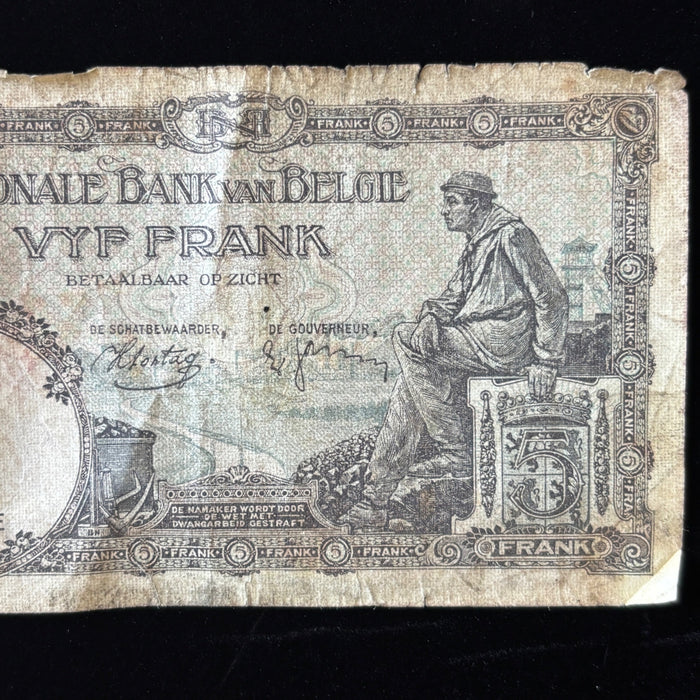 Vintage Banknote Lot 1909 Russia 1929 Hungary 1938 Belgium Historic Collection