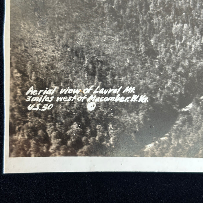 Vintage Postcard RPPC Laurel Mountain Aerial Macomber West Virginia US Rte 50