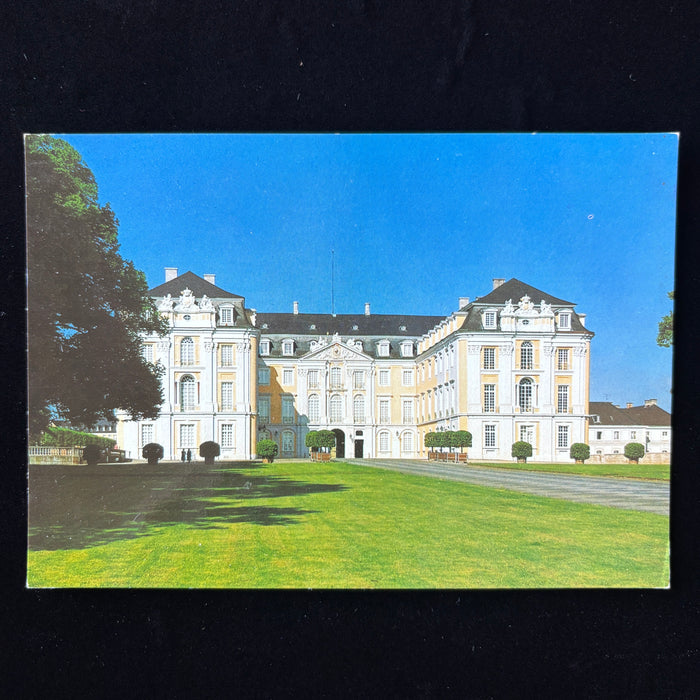 Vintage Postcard Schloss Garden Topiary Augustusburg Brühl Germany Palace UNESCO