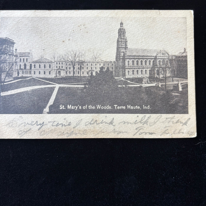 Antique Postcard 1911 Drink Milk Saint Marys Woods College Terre Haute Indiana