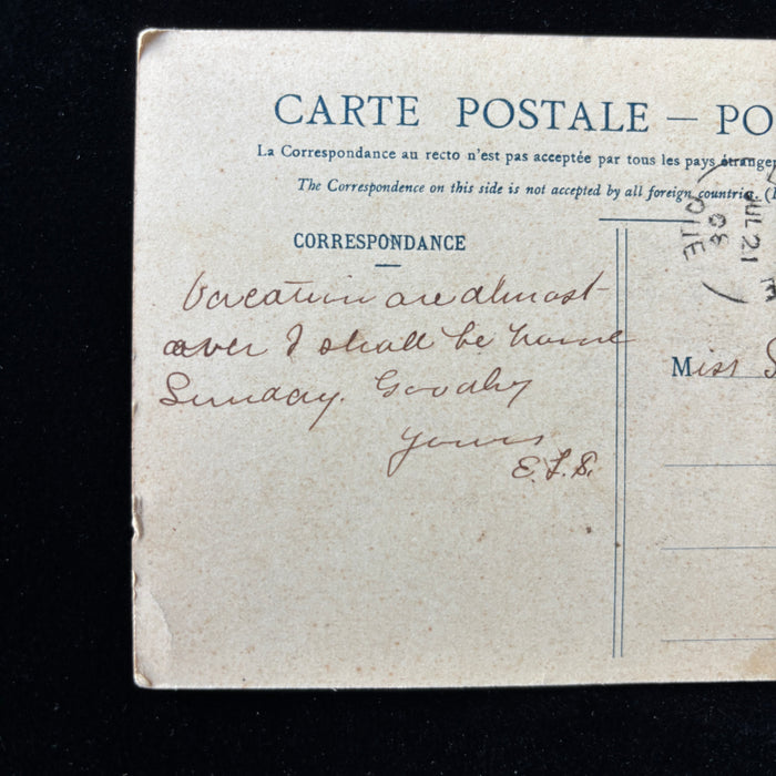 Antique Postcard 1908 Lost History Quebec Convent Sisters Assumption Posted NH