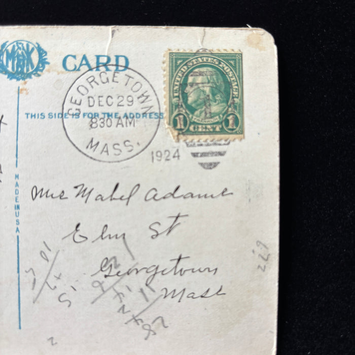 Vintage Postcard 1920s Gift Greetings USC Bovard Admin Bldg Los Angeles CA