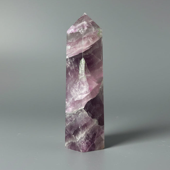 Fluorite Wand Purple Tower Gemstone Focus Stone