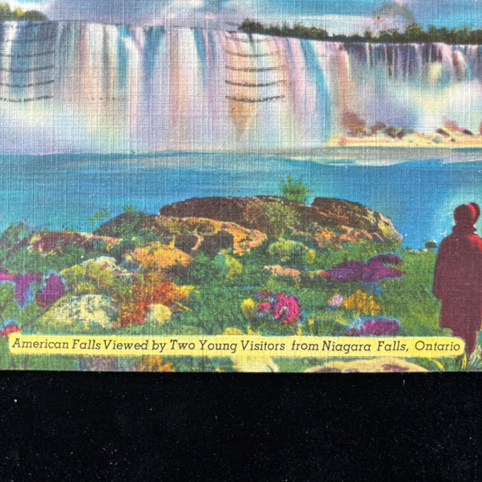 Vintage Postcard 1952 Magic Waterfalls American Falls Niagara Falls Seneca NY
