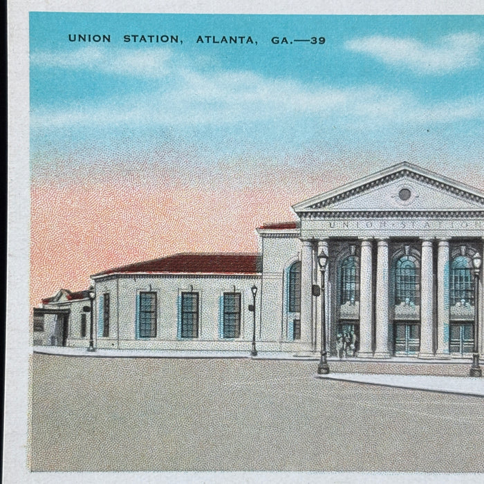 Vintage Postcard Lot 5 Atlanta GA Candler Airport City Hall Prison Post Office
