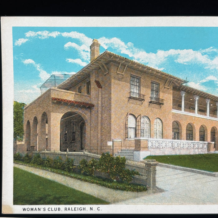 Vintage Postcard Lot Raleigh North Carolina Car Flag Capital Club Hotel Carolina