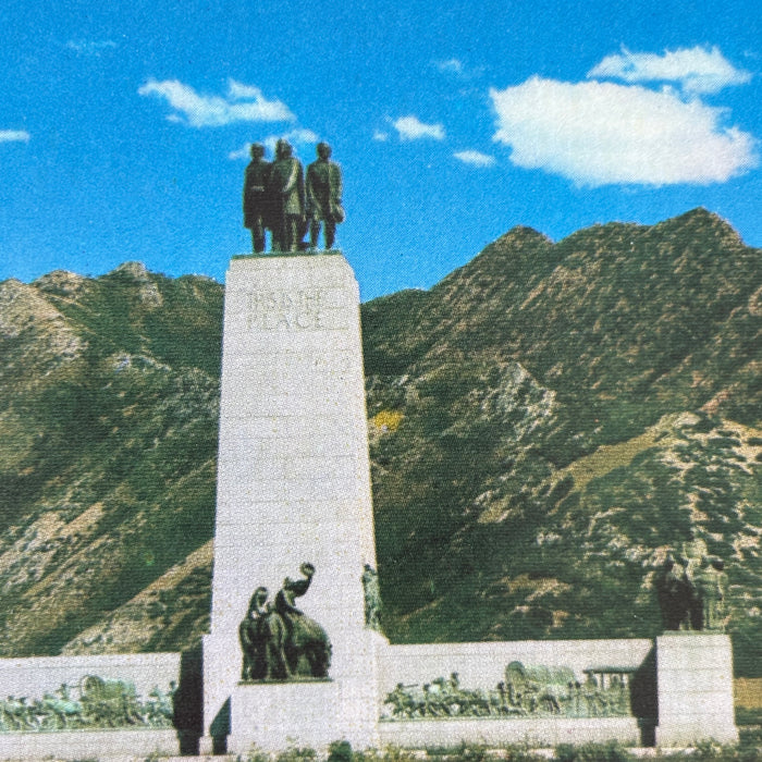 Vintage Postcard LDS This Is The Place Monument Salt Lake City Utah Pioneer