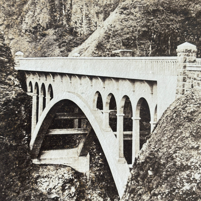 Antique Postcard RPPC Shepperds Dell Bridge Columbia River Hwy Scenic Road Trip