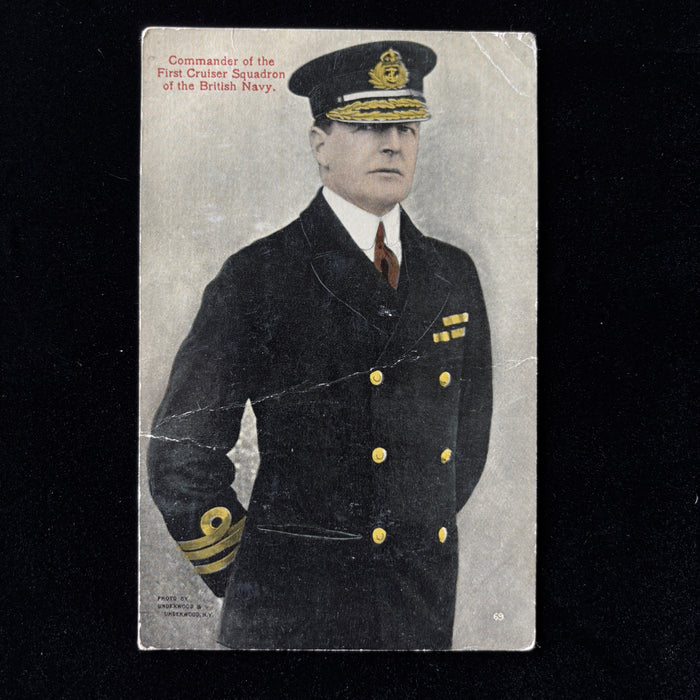 Antique Postcard 1913 Romantic Scandal Commander Beatty British Navy
