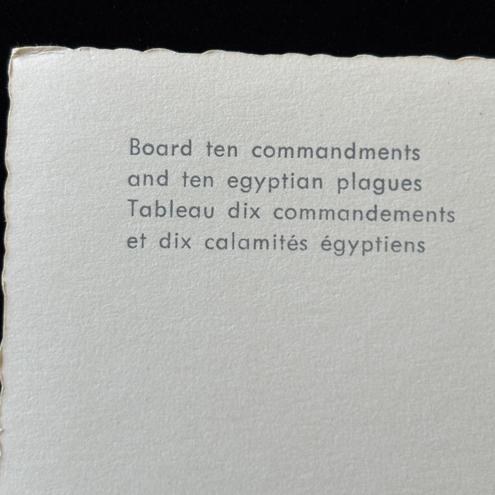 Vintage Postcard RPPC Dinkelsbuhl Ten Commandments Egyptian Plagues Germany Art