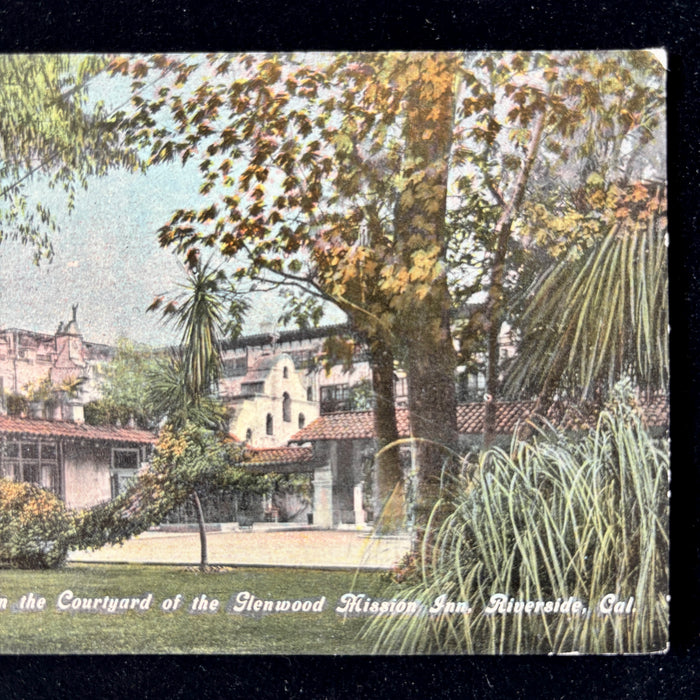 Antique Postcard 1913 Travel Note Glenwood Mission Inn Riverside California
