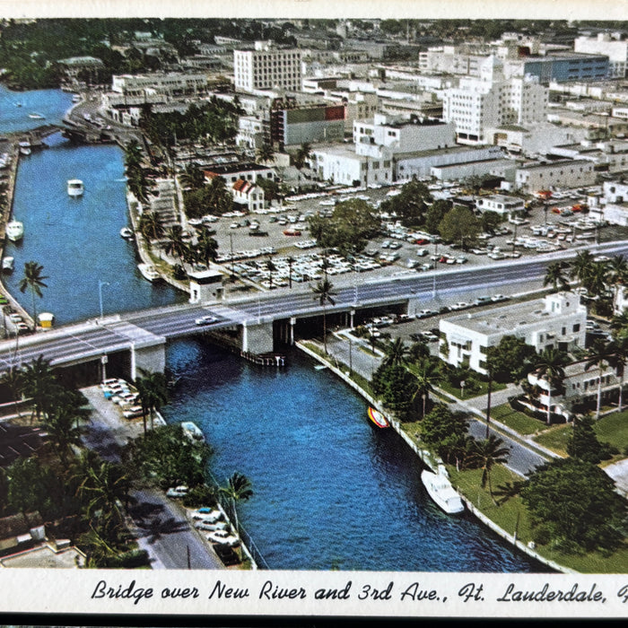 Vintage Postcard Lot FL Tour Oranges Museum Bridge Post Office Miami Resort Cars