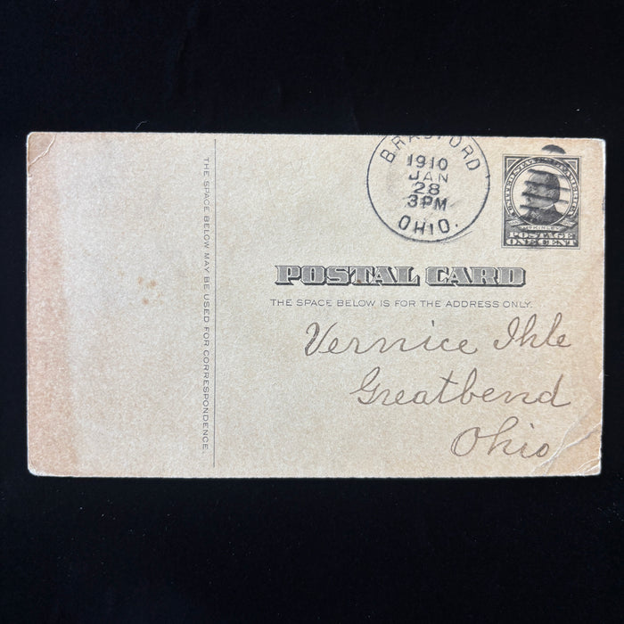 Antique Postal Card 1910 Mental Arithmetic Mail Order John S Royer Bradford OH