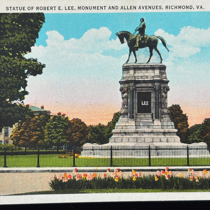 Vintage Postcard Richmond Virginia Bridge Capital White House Stonewall Jackson