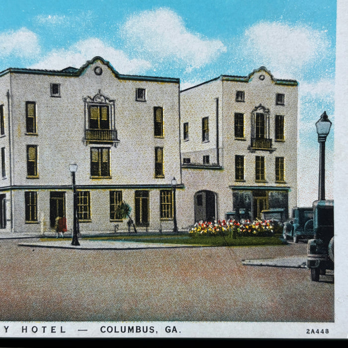 Vintage Postcard Lot Columbus Georgia Hospital Waverly Hotel Bridge Classic Cars